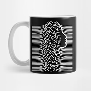 woman waving waves Mug